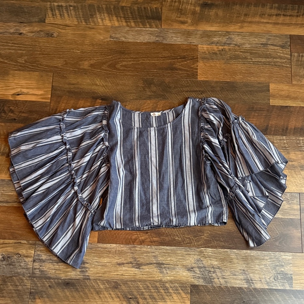 Holister Small Ruffle Sleeve Top